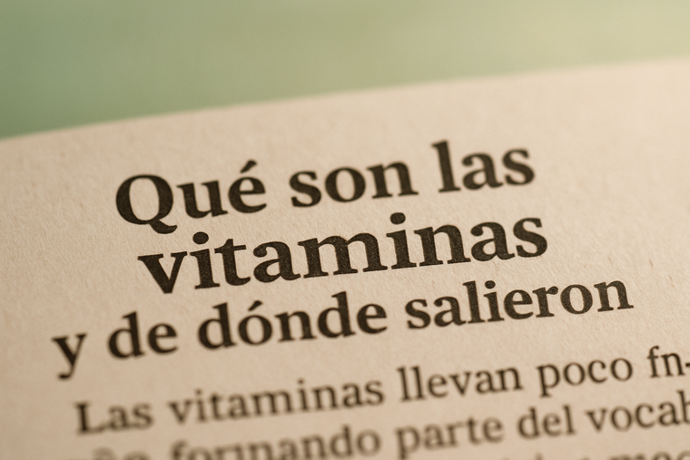 Qué son las vitaminas y de dónde salieron