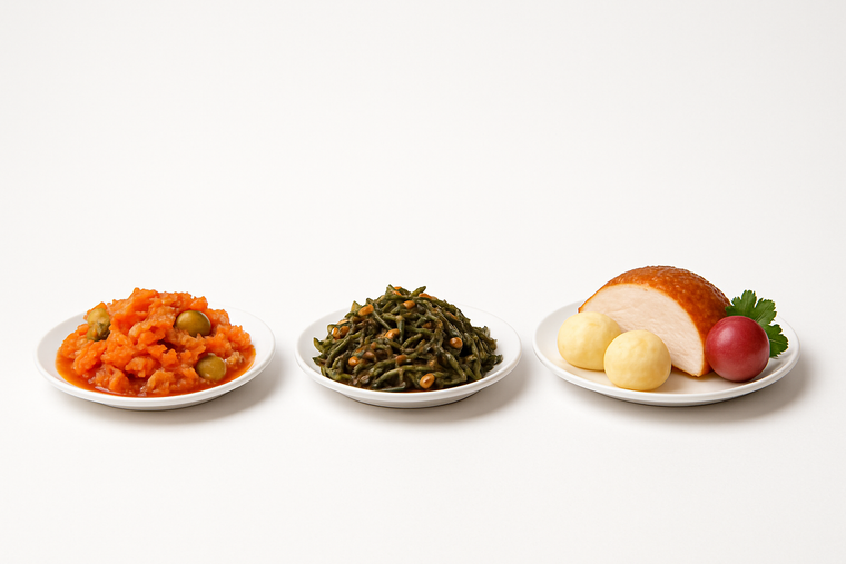 Cena de Navidad: bacalao, romeritos y pavo