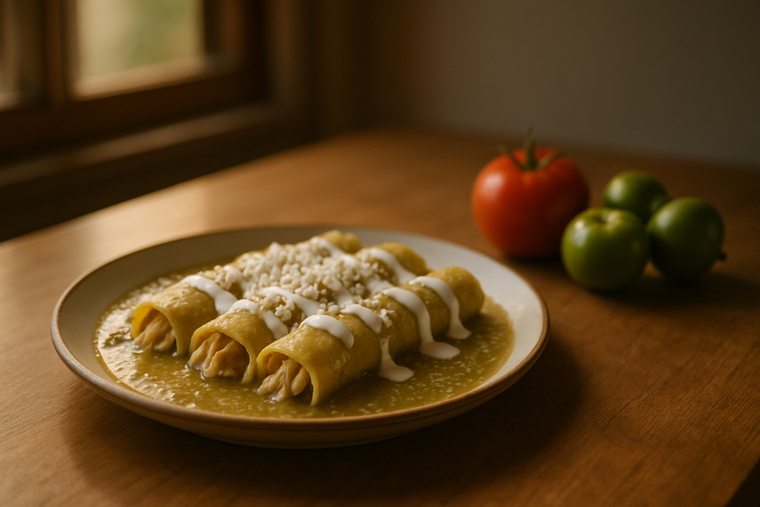 Enchiladas verdes