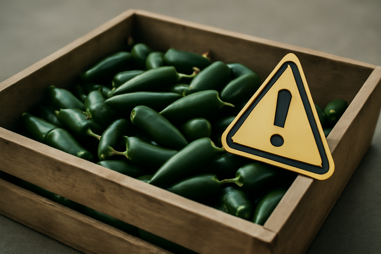 FDA y FSIS alertan por jalapeños de Sinaloa ligados a Salmonella